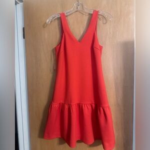NWT Trina Turk Orange Dress With Textured. Material